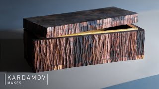 Simple but Extremely Beautiful  Textured Wooden Box Project [upl. by Anassor]