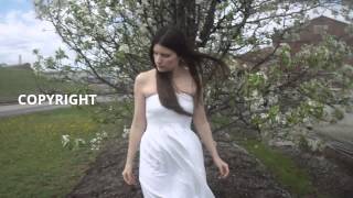 25 mph Spring Storm Wind Blowing Womans Dress and long Hair [upl. by Sone]