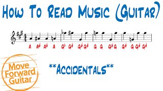 How to Read Music Guitar  Accidentals [upl. by Soph]