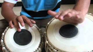 Tabla Basic Lesson  How to play quotKatquot [upl. by Dogs]