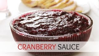 How To Make Homemade Cranberry Sauce  Food Time With Jessiker Bakes [upl. by Anrev]