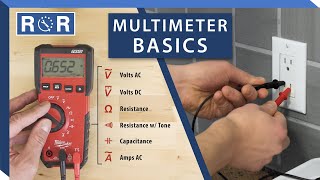 How to Use a Multimeter amp Electricity Basics  Repair and Replace [upl. by Waltner]