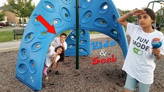 HIDE AND SEEK at the park with Hzhtube Kids Fun [upl. by Incrocci]