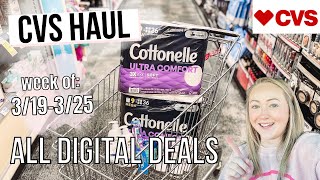 ALL DIGITAL CVS COUPONING HAUL 319325 [upl. by Marylynne564]