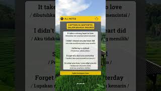 IDE CAPTION IG ESTETIK BAHASA INGGRIS  SPEAKING PRACTICE [upl. by Avihs]