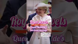 Royal Jewels Queen Mathildes diamond and pearl earrings [upl. by Asillim974]