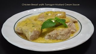 Chicken Breast with TarragonMustard Cream Sauce  Dietplan101com [upl. by Naillik387]