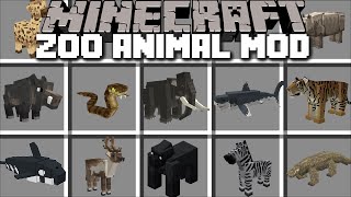 Minecraft TAME AND BUILD A ZOO WITH ANIMALS MOD  DANGEROUS PLUS CREATURES  Minecraft Mods [upl. by Ennove]