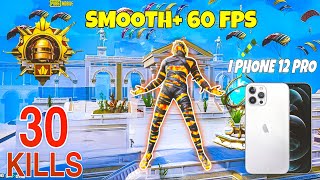 60 FPS  20 PING 🥵 iPhone 12 PRO 🔥 PUBG MOBILE [upl. by Tnafni708]