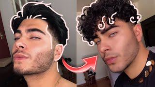 CÓMO RIZAR EL CABELLO 😱🍒mi experiencia con los rizos permanentes 😱 [upl. by Peltz877]