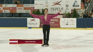 Deniss Vasiljevs – 2023 Ondrej Nepela Memorial FS [upl. by Itsrik793]