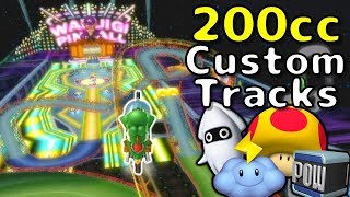 200cc On All CTGP Custom Tracks Cups 14  Mario Kart Wii [upl. by Borreri]