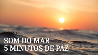 SOM DO MAR PARA MEDITAR E RELAXAR  5 MINUTOS [upl. by Ahtnamys]