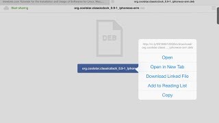 iOS How To Download and Install deb Files [upl. by Notsa]