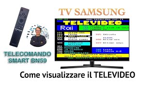 VISUALIZZARE IL TELEVIDEO CON LE NUOVE TV SAMSUNG [upl. by Elise]