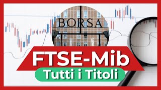 ANALISI di TUTTI I TITOLI DEL FTSE MIB  Livelli chiave [upl. by Lozano]