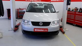 VW Touran Hvordan bytte støtdempere og fjærer foran  2003 til 2010 mod 1T [upl. by Marigolda198]