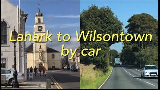 Lanark to Wilsontown by car [upl. by Trauts]