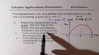 Kinamatics Total distance travelled and Displacement Time Graph Analysis [upl. by Rora]