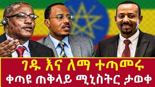 Ethiopia ቀጣዩ ጠቅላይ ሚኒስትር ታወቀ ገዱ እና ለማ ተጣመሩ gedu andargachewu and lemma megersa unite Addis Agelgil [upl. by Pownall]