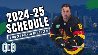 CANUCKS RELEASE 202425 SCHEDULE [upl. by Vivie]