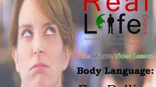 13  Body Language Eye Rolling  1 Minute English Lesson [upl. by Ritz]