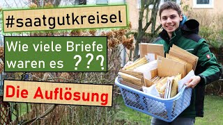 saatgutkreisel 🌾 Die Auflösung 👌 Wie viele Briefe waren es 🤫😁🤩 Fazit meiner ersten Mitmachaktion 💚 [upl. by Dorelle]