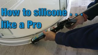 How to install amp apply silicone caulk  Tutorial  Video Guide  DIY  Bathroom Hacks [upl. by Claudia]