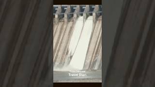 Nagarjuna Sagar gates opened traveldiari nagarjunasagar gates viral shorts video [upl. by Gellman]