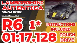 Asphalt UNITE  LAMBORGHINI AUTENTICA Grand Prix Round 6  1⭐ Touchdrive  Concert Coastline [upl. by Leopoldeen]