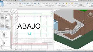 Lección 9 REVIT MEP crear escaleras y barandillas [upl. by Nohsauq]