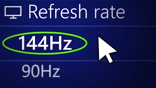 How to Change Monitor Refresh Rate on Windows 10 Best Settings [upl. by Aplihs671]