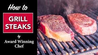 🔥 HOW to GRILL a STEAK 🥩 by MASTER CHEF [upl. by Donoghue727]