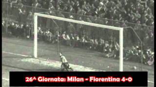 Road to Scudetto  19541955  Tutti i gol del Milan [upl. by Eissim997]