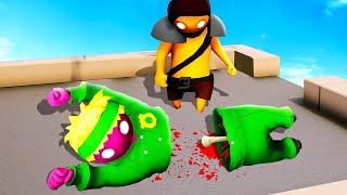 Cutting My Friend in HALF  Gang Beasts Funny Moments [upl. by Carie]