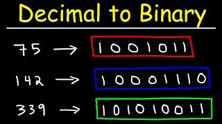 How To Convert Decimal to Binary [upl. by Bertina]