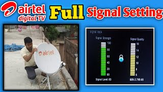 Airtel digital tv signal setting [upl. by Kalin]