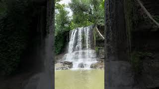 Fast flowing water falling on the rocks nature water waterfall [upl. by Dygert939]