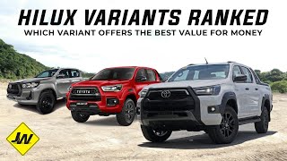 Toyota Hilux Variants Ranked GRS vs Conquest VS Hilux G VS Hilux E [upl. by Manny435]