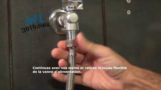 Comment changer le tuyau dune toilette  Comment installer un flexible WC  Bricolage et Plomberie [upl. by Whiting]