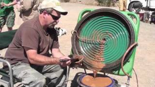 Keenes New Gold Concentrating Wheel 25quot first field test [upl. by Nylyram]