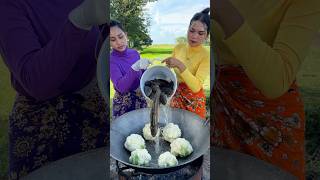 Fish crispy with vegetable salad recipe shortvideo shorts cooking food recipe [upl. by Ahsauqal382]