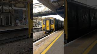 GWR class 150 departs Exeter St David’s from okehampton going to exetercentral [upl. by Euqor]