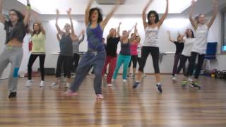 quot Timber quotPitbull Kesha TIMBER Zumba FItness Dance Again TUTORIAL [upl. by Naarah]