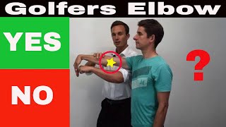 Golfers Elbow Diagnosis Test  Medial Epicondylitis  Elbow Assessment [upl. by Elorac674]