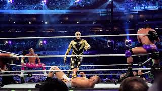 20180408B WWE Wrestlemania Golddust Goes For Shattered Dreams On Tye Dillenger [upl. by Fowler749]