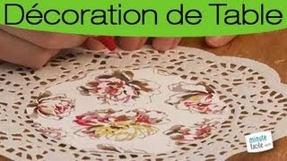 Customiser des napperons en papier pour votre table [upl. by Wehrle]