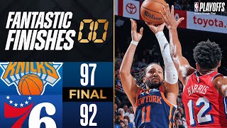 Final 441 INTENSE ENDING 2 Knicks at 7 76ers  Game 4  April 28 2024 [upl. by Ahsilla]