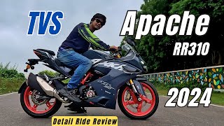 All New Tvs Apache RR310 2024 Detail Ride Review  Base Price Dynamic And Pro Price Details [upl. by Maighdiln]