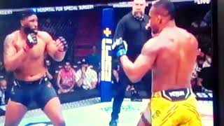 Curtis Blaydes KOed Jailton Almeida UFC299 [upl. by Magbie]